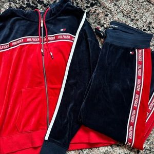Tommy Hilfiger velour tracksuit